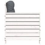vidaXL Canapé de jardin accoudoir avec coussin blanc bois massif pin