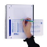 Cahier Polypro ACTIVEBOOK 160 P 90G 24x29.7 cm Quadrillé 5x5 coloris aléatoire OXFORD