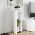 vidaXL Support de Plante 2 pc Blanc 30 x 30 x 100 cm Bois d’ingénierie