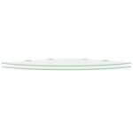 vidaXL Étagères d'angle 2 Pièces et supports chromés Verre Blanc 45x45 cm