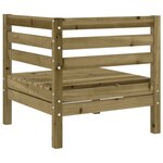 vidaXL Salon de jardin 8 Pièces avec coussins bois de pin imprégné