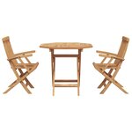 vidaXL Set de salle à manger de jardin 2 Pièces Marron