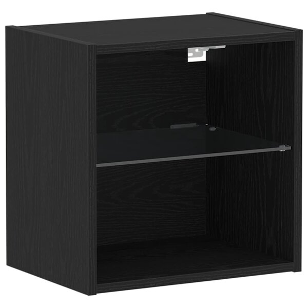 vidaXL Étagère flottante Noir 40 x 28 5 x 40 cm Bois d'ingénierie
