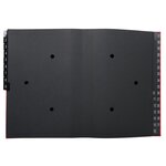 Trieur Rigide Economique Ordonator 32 Compartiments Numériques - 24x34cm - Rouge - X 6 - Exacompta