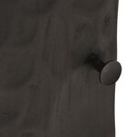vidaXL Table de chevet noir 40x30x50 cm bois massif manguier et fer