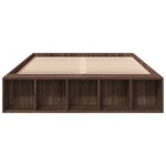 vidaXL Cadre de lit sans matelas chêne marron 135x190 cm