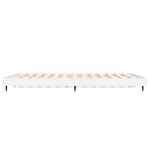 vidaXL Cadre de lit sans matelas blanc brillant 140x190 cm