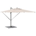 vidaXL Pied de parasol Aspect bois gris foncé 100 x 100 x 4 cm Acier