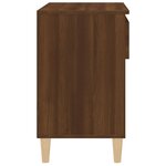 vidaXL Armoire à chaussures Chêne marron 70x36x60 cm Bois d'ingénierie