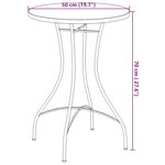 vidaXL Ensemble de bistro mosaïque terre cuite fer et céramique