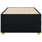 vidaXL Cadre de lit sans matelas noir 90x200 cm tissu