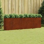 vidaXL Lit surélevé de jardin 280x40x80 cm acier corten