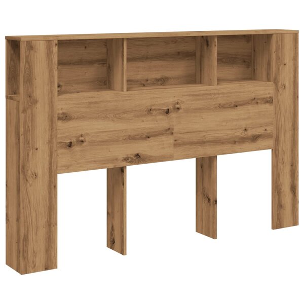 vidaXL Armoire à tête de lit Chêne artisanal 160 x 18 5 x 103 5 cm Bois d'ingénierie