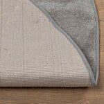 vidaXL Tapis de surface Rond HUARTE Gris Ø 160 CM Polyester