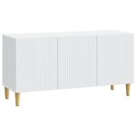 vidaXL Meuble TV Blanc 99 x 34 5 x 50 cm Bois d'ingénierie
