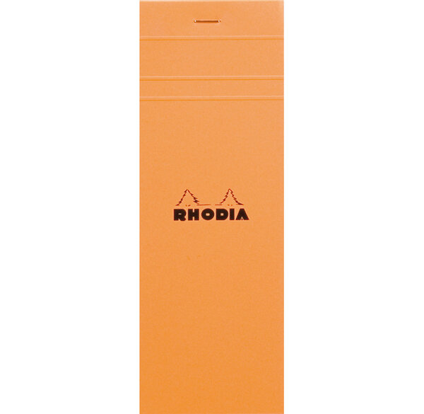 Bloc ORANGE N°8 7,4x21 80F agrafées 80g Q.5x5 RHODIA