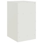 vidaXL Tables de chevet 2 Pièces blanc 34 5x39x62 cm acier