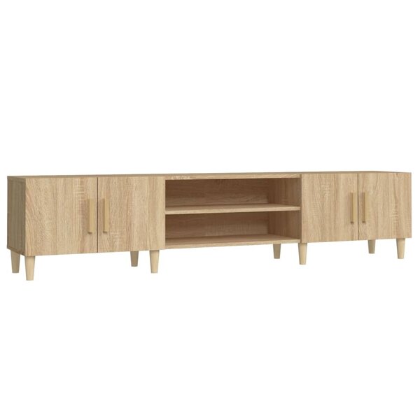 vidaXL Meuble TV Chêne Sonoma 180x31 5x40 cm Bois d'ingénierie