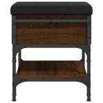 vidaXL Banc à chaussures chêne marron 42x42x45 cm bois d'ingénierie