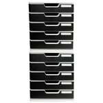 Module De Classement Modulo Office 5 Tiroirs Fermés - Noir - Exacompta