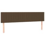vidaXL Sommier à lattes de lit matelas et LED marron foncé 120x190 cm