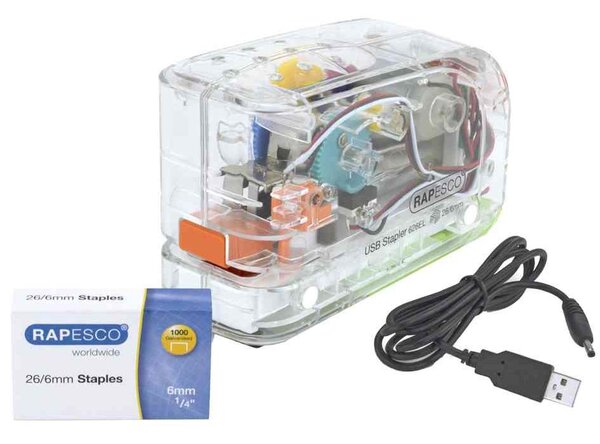 Agrafeuse électrique 626EL Automatique à USB/Batterie - 26/6mm RAPESCO
