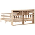 vidaXL Lit bibliothèque sans matelas 180x200 cm bois massif de pin