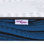 vidaXL Coussins de Matelas Blanc et Bleu 70 x 200 cm