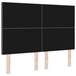 vidaXL Tête de lit LED Gris clair 144 cm Tissu en velours côtelé