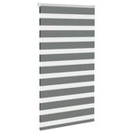 vidaXL Store zèbre gris foncé largeur du tissu 75 9 cm polyester