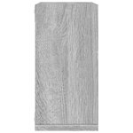vidaXL Étagères cube murales 2 Pièces sonoma gris 30x15x30 cm