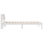 vidaXL Cadre de lit Blanc 90 x 190 cm Bois massif en pin