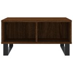 vidaXL Table basse chêne marron 60x60x30 cm bois d'ingénierie