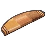 vidaXL Tapis d'escalier autoadhésifs 10 Pièces 65x21x4 cm Marron