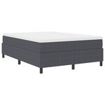 vidaXL Cadre de lit plateforme Gris foncé 140 x 200 cm