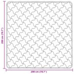 vidaXL Duvet complet toute l'année Matelassé Rose 200 x 200 cm