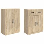 vidaXL Ensemble de Meubles 2 Pièces Chêne Sonoma Bois d'ingénierie
