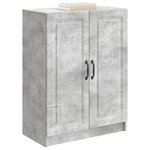 vidaXL Buffet Gris béton 66 x 34 5 x 87 cm Bois d'ingénierie
