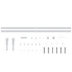 vidaXL Kit mini de porte d'armoire coulissante Acier au carbone 200 cm