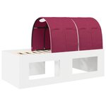 vidaXL Lit haut pour enfants avec bureau Blanc et rouge