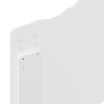 vidaXL Tête de lit Blanc Brillant 100 cm Bois d'ingénierie