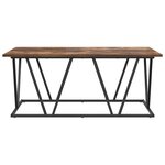 vidaXL Table basse Chêne fumé 100 x 50 x 40 cm