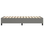 vidaXL Cadre de lit sans matelas gris foncé 90x190 cm tissu