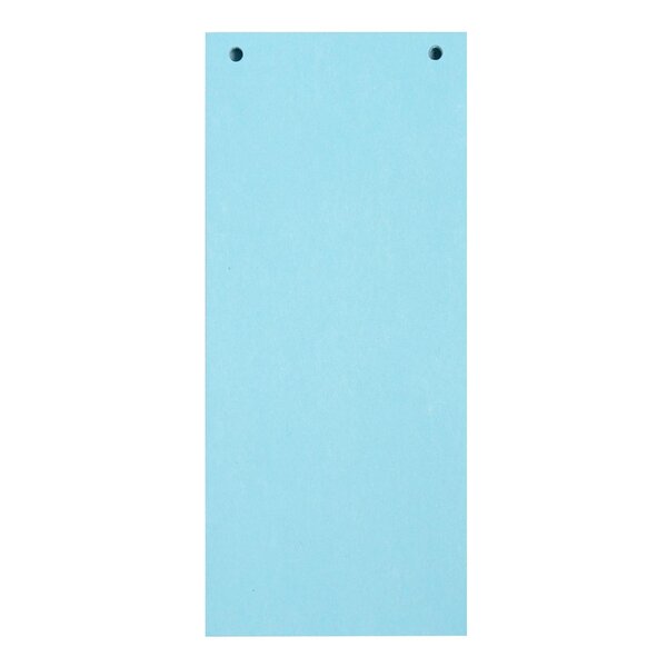 Paquet 100 Fiches Intercalaires Horizontales Unies Perforées Forever - 105x240mm - Bleu Clair - Exacompta