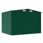 vidaXL Abri de stockage pour jardin Métal Vert 257 x 205 x 178 cm