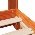 vidaXL Cadre de lit sans matelas cire marron 90x200 cm bois pin massif