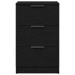 vidaXL Cabinet de chevet Chêne noir 40 x 65 x 65 cm Bois d'ingénierie