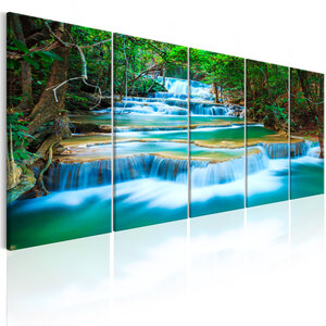 Tableau - sapphire waterfalls i l x h en cm 200x80