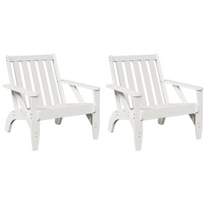 vidaXL Chaises de jardin adirondack lot de 2 75x77x77 cm
