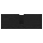 vidaXL Meuble de Lavabo de Salle de Bain Chêne noir 90 x 33 x 60 cm